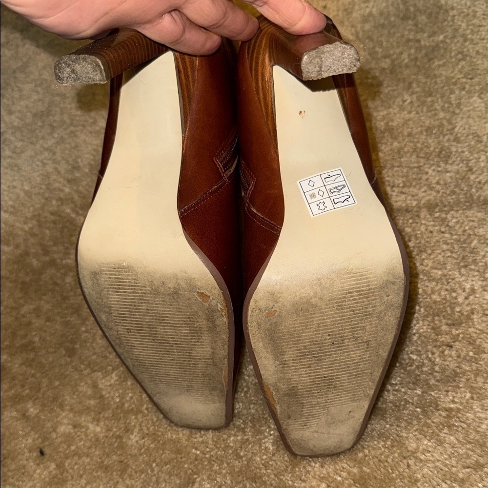 Sketchers boots - Elegant Chestnut Heeled Boots - size 7 - Picture 3 of 8